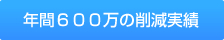 年間600万の削減実績